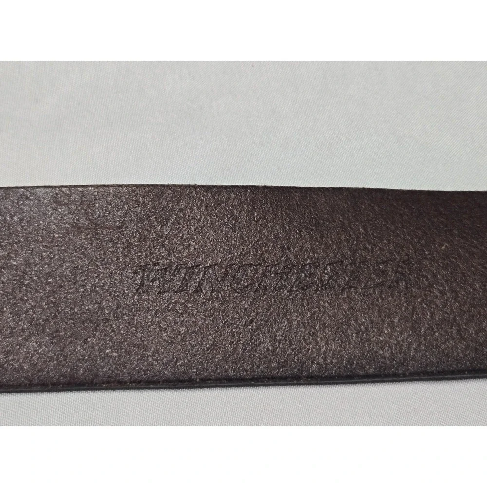 Winchester Gen Leather Soft Dark Brown Belt Size 39 Mens Vtg 1.5